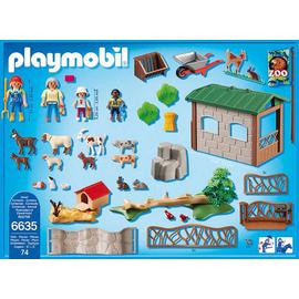 parc animalier avec visiteurs playmobil