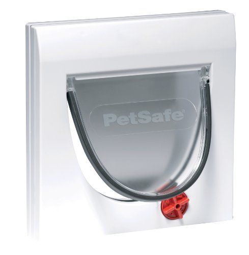 (Staywell) 4 Way Locking Cat Flap (White) (919efs)