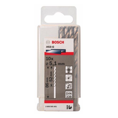 Bosch Lot de 10 Forets Ø5.1 mm - vue 2