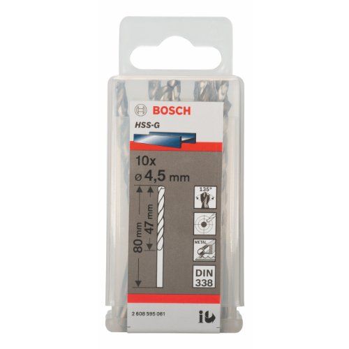 Bosch Foret Métaux HSS G 4.5mm - vue 2