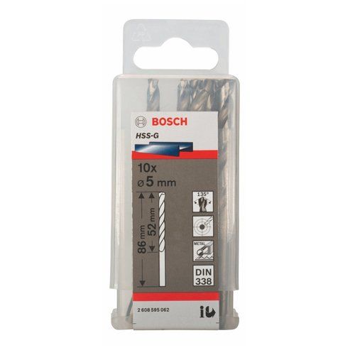 Bosch Lot 5 forets métal HSS G Ø 8.8mm - vue 7