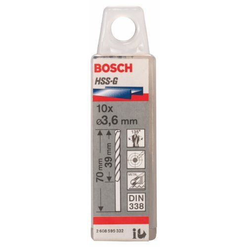 Bosch Forets métaux HSS G Ø3.6mm x10 - vue 2
