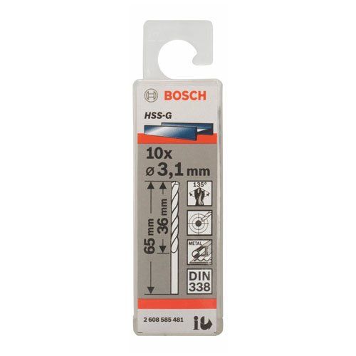BOSCH Forets Métal HSS 3 1mm - vue 2