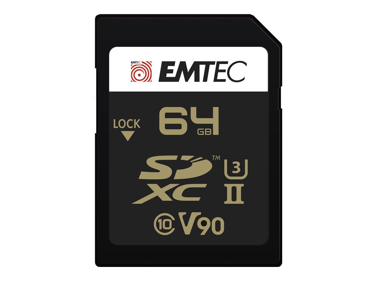 EMTEC V90 Ultra Pro Carte mémoire flash Video Class V90 / UHS II U3 SDXC UHS II - vue 3