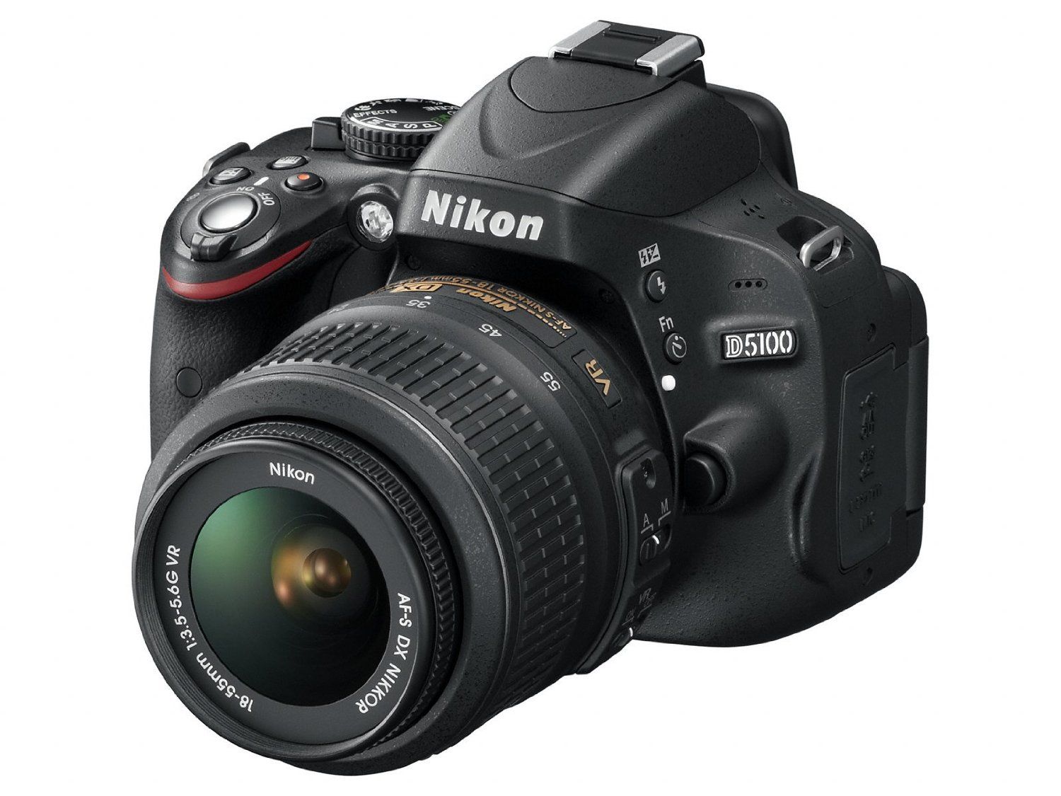 Nikon D5100 reflex 16.2 mpix + objectif DX 18-55 mm