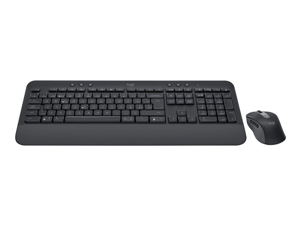 Logitech Signature MK650 Combo for Business - Ensemble clavier et souris - sans fil - Bluetooth LE - QWERTY - Italien - graphite