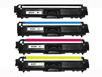 4 Toners compatibles TN241BK / TN245 pour BROTHER DCP 9020