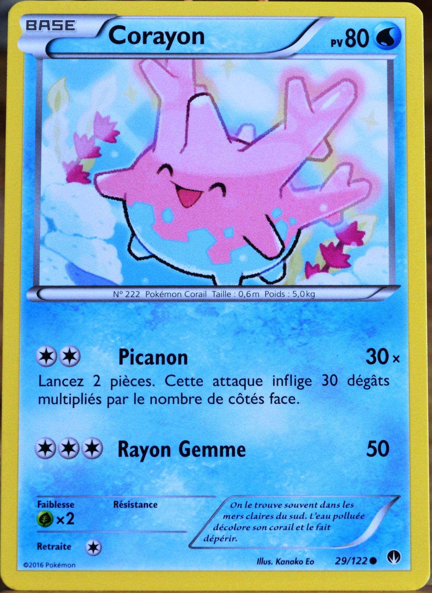 Carte Pokémon 29/122 Corayon 80 Pv Xy09 - Rupture Turbo Neuf Fr