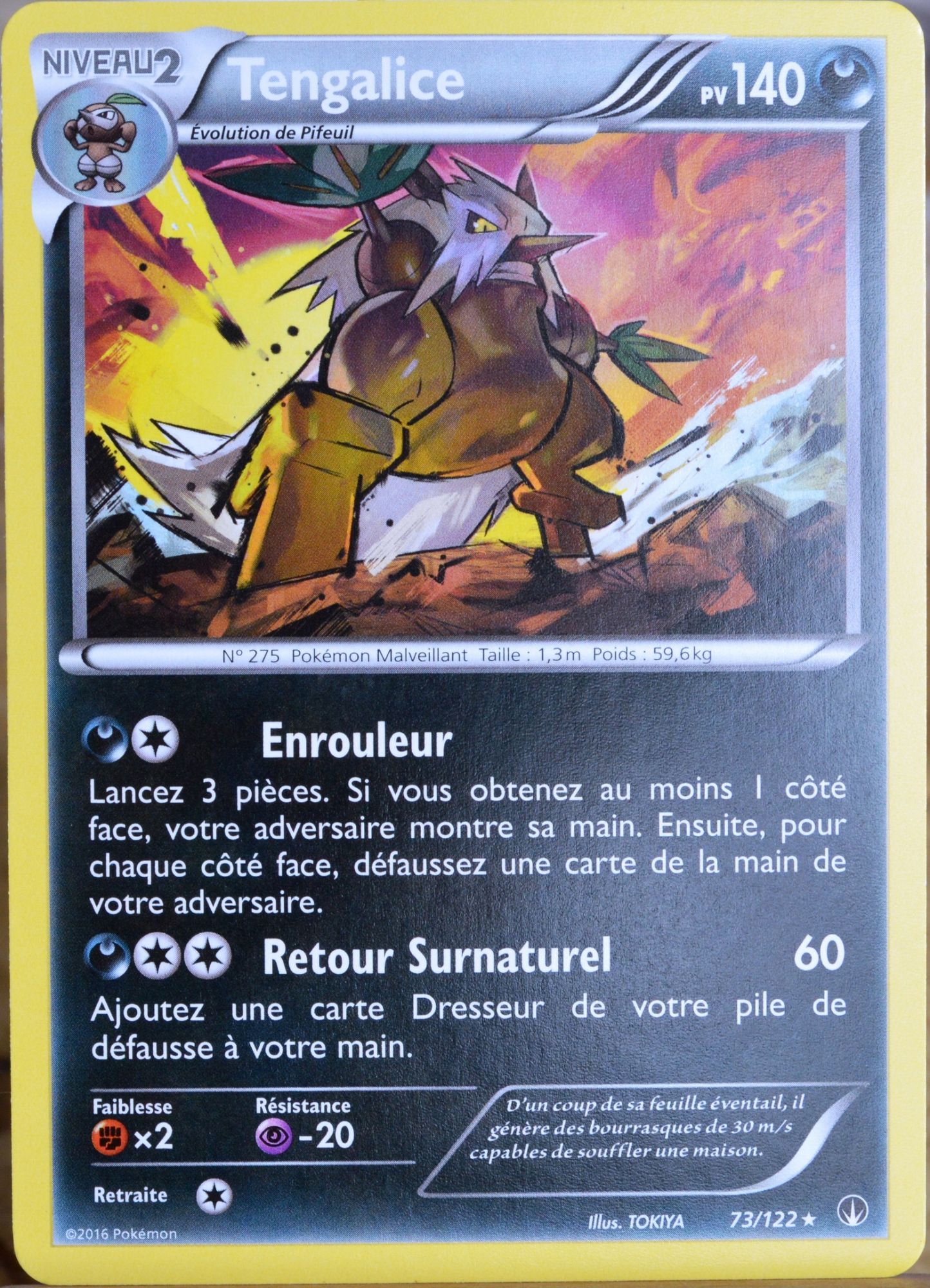 Carte Pokémon 73/122 Tengalice 140 Pv Xy09 - Rupture Turbo Neuf Fr