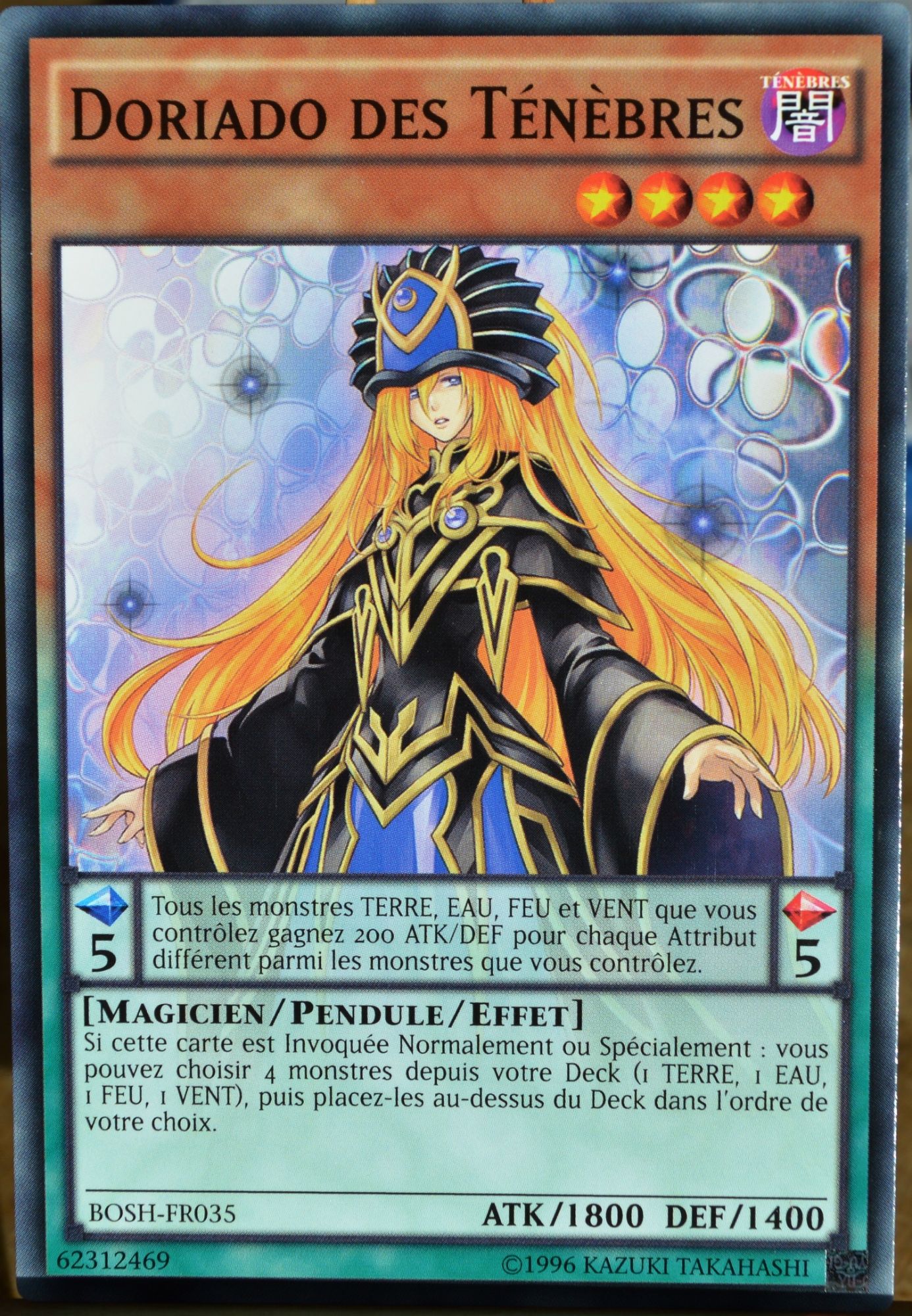 Carte Yu-Gi-Oh Bosh-Fr035 Doriado Des Ténèbres Neuf Fr