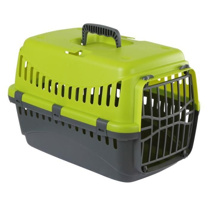 Kerbl Box De Transport Expedition Pour Chien - 48x32x32cm - Vert Et Gris Foncé