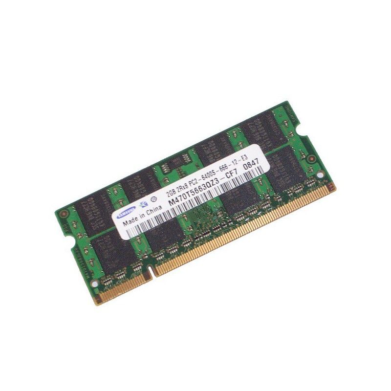 2Go RAM PC Portable SODIMM SAMSUNG M470T5663QZ3 CF7 DDR2 PC2 800MHz CL6