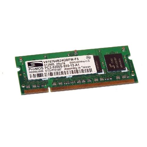512Mo Ram Pc Portable Sodimm Promos V916764B24Qbfw-F5 Ddr2 Pc2-5300S 667Mhz Cl5