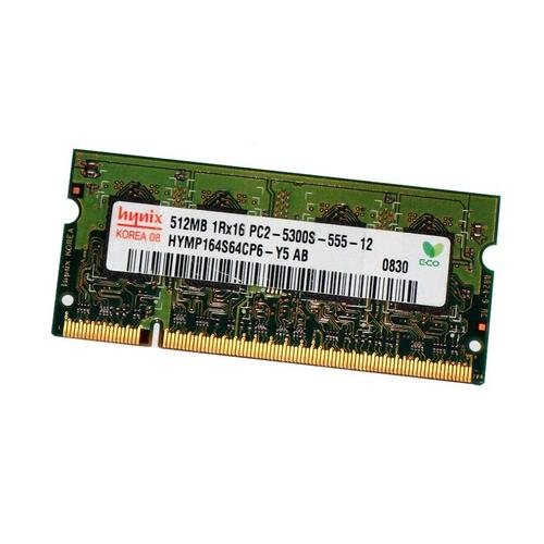 512Mo Ram Pc Portable Sodimm Hynix Hymp164S64Cp6-Y5 Ab Ddr2 Pc2-5300S 667Mhz Cl5