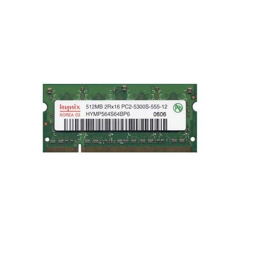512Mo Ram Pc Portable Sodimm Hynix Hymp564S64Bp6-Y5 Ab-T Ddr2 Pc2-5300S 667Mhz
