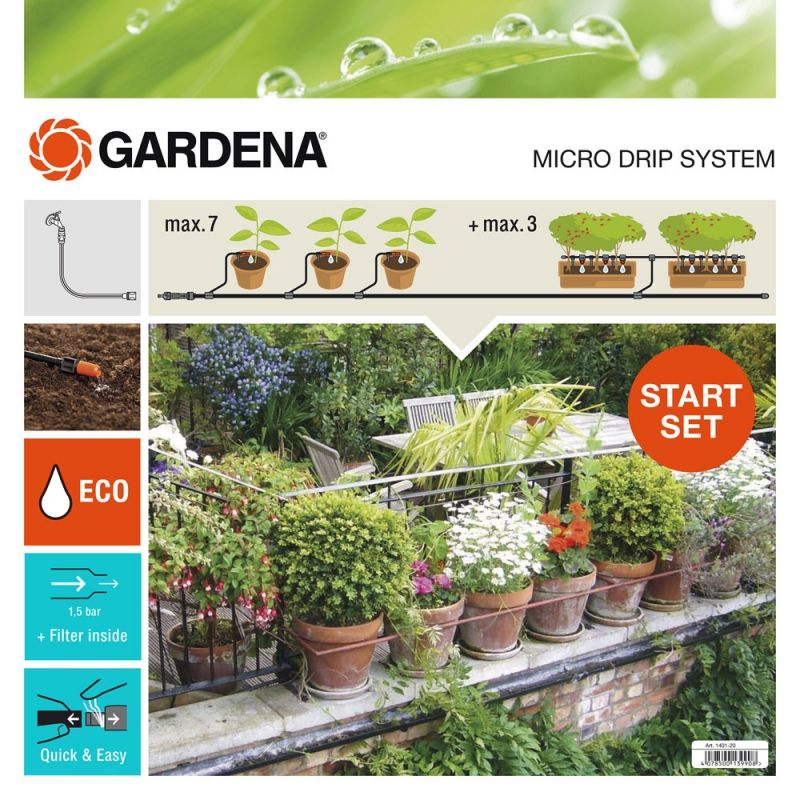 Kit d'irrigation Micro Drip system pour 10 pots avec programmateur