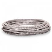 6 serre-câbles étrie et 2 tendeurs a cag SET 20m câble acier galvanisé 6x7 5mm