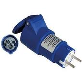Wolfpack Schuko-Cetac 19010554 Adaptateur industriel simple 2P avec bouchon
