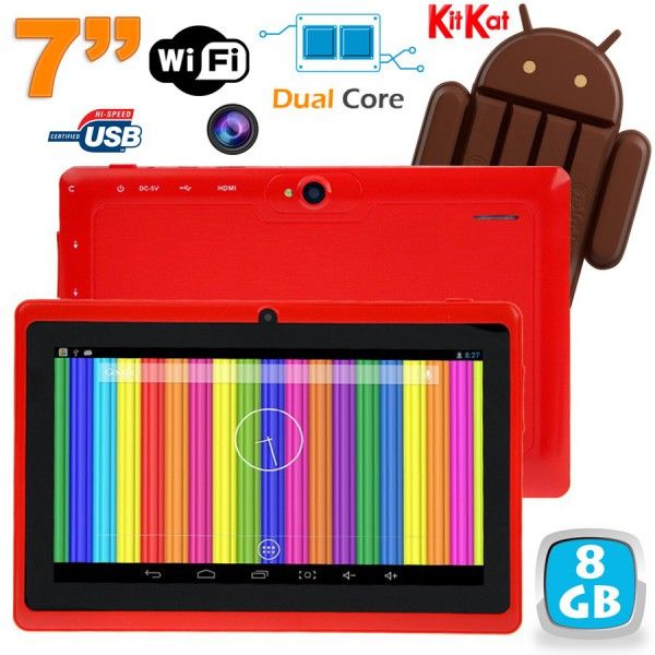Tablette Tactile Android 4.4 Kitkat 7 Pouces Dual Core 8Go Dual Cam Flash YONIS - vue 2