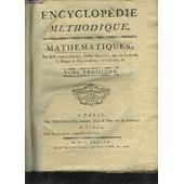 Encyclopedie methodique mathematiques un coffret de 3 volumes