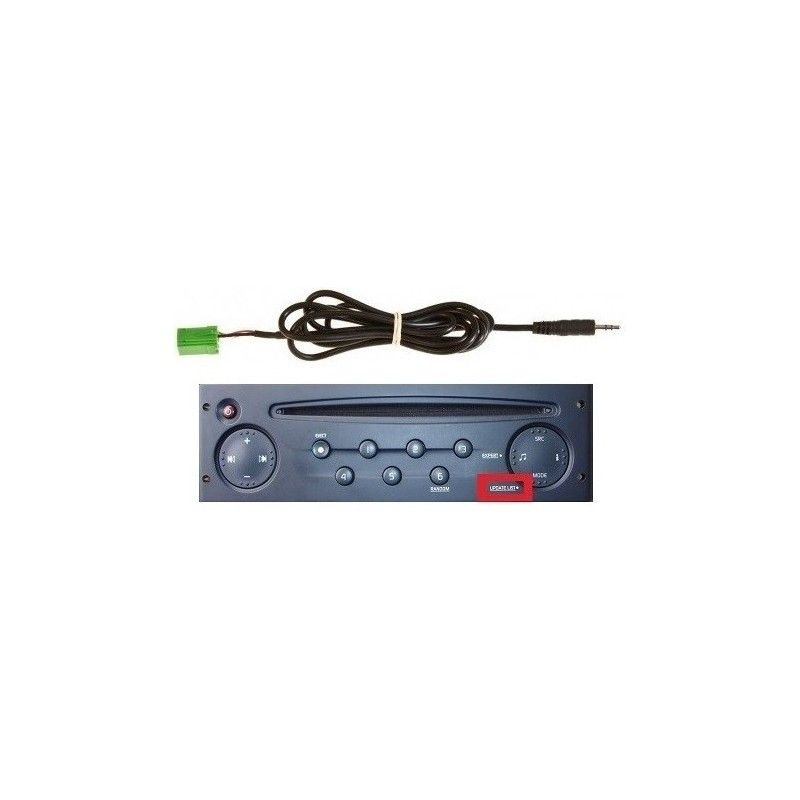 Cable auxiliaire mp3 autoradio renault udapte list 6 pin, megane 2 clio 2 - skyexpert