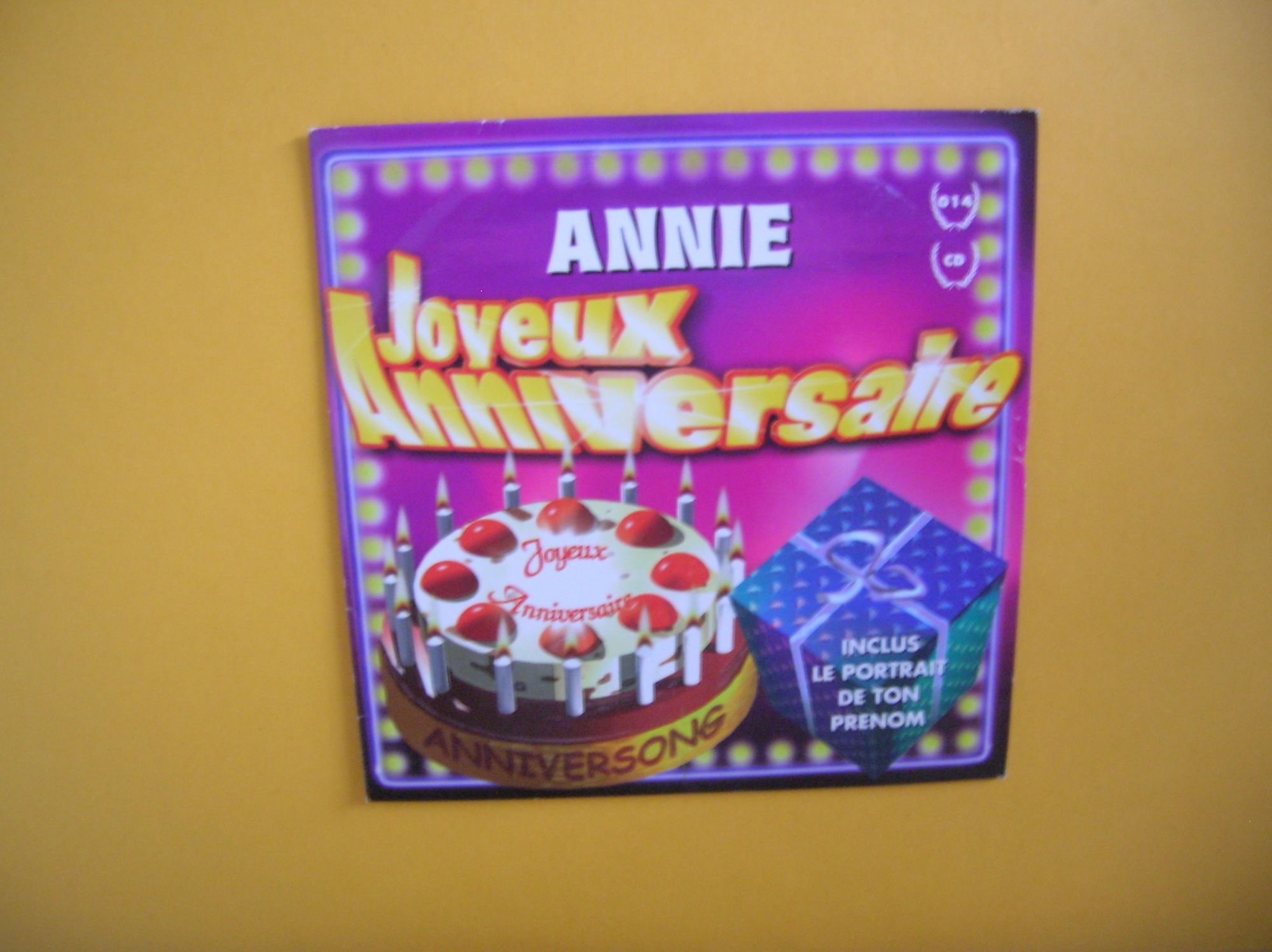 Annie Joyeux Anniversaire Cd Rakuten