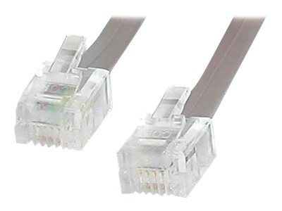 StarTech.com Cable modem RJ11 pour telephone de 7,6 m - Câble de téléphone - RJ-11 (M) pour RJ-11 (M) - 7.6 m - pour P/N: 110VDSLEX2GB, 110VDSLEXT2, 110VDSLEXTEU, 110VDSLEXTGB, USB56KEM3...