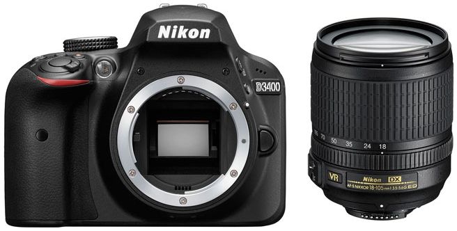 Nikon D3400 + 18 105 - vue 2