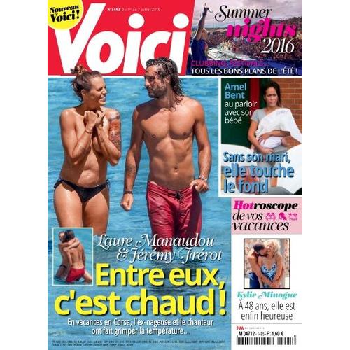 Voici N 1495 1er Juillet 2016 Laure Manaudou Jeremy Frerot Amel Bent Kylie Minogue Rakuten