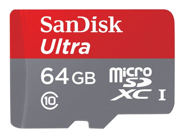 SanDisk Ultra Carte mémoire flash adaptateur microSDXC vers SD inclus e UHS Class 1 / Class10 microSDXC UHS I