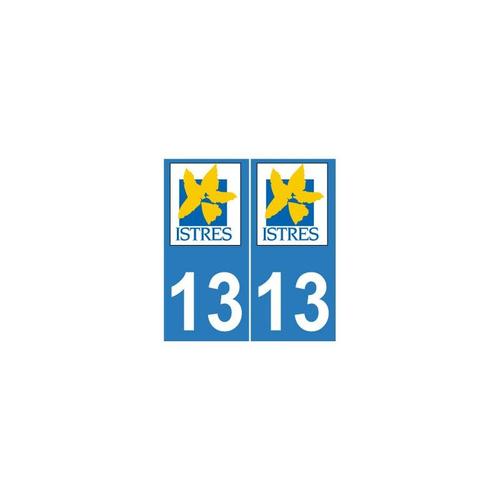13 Istres blason ville autocollant plaque arrondis Angles