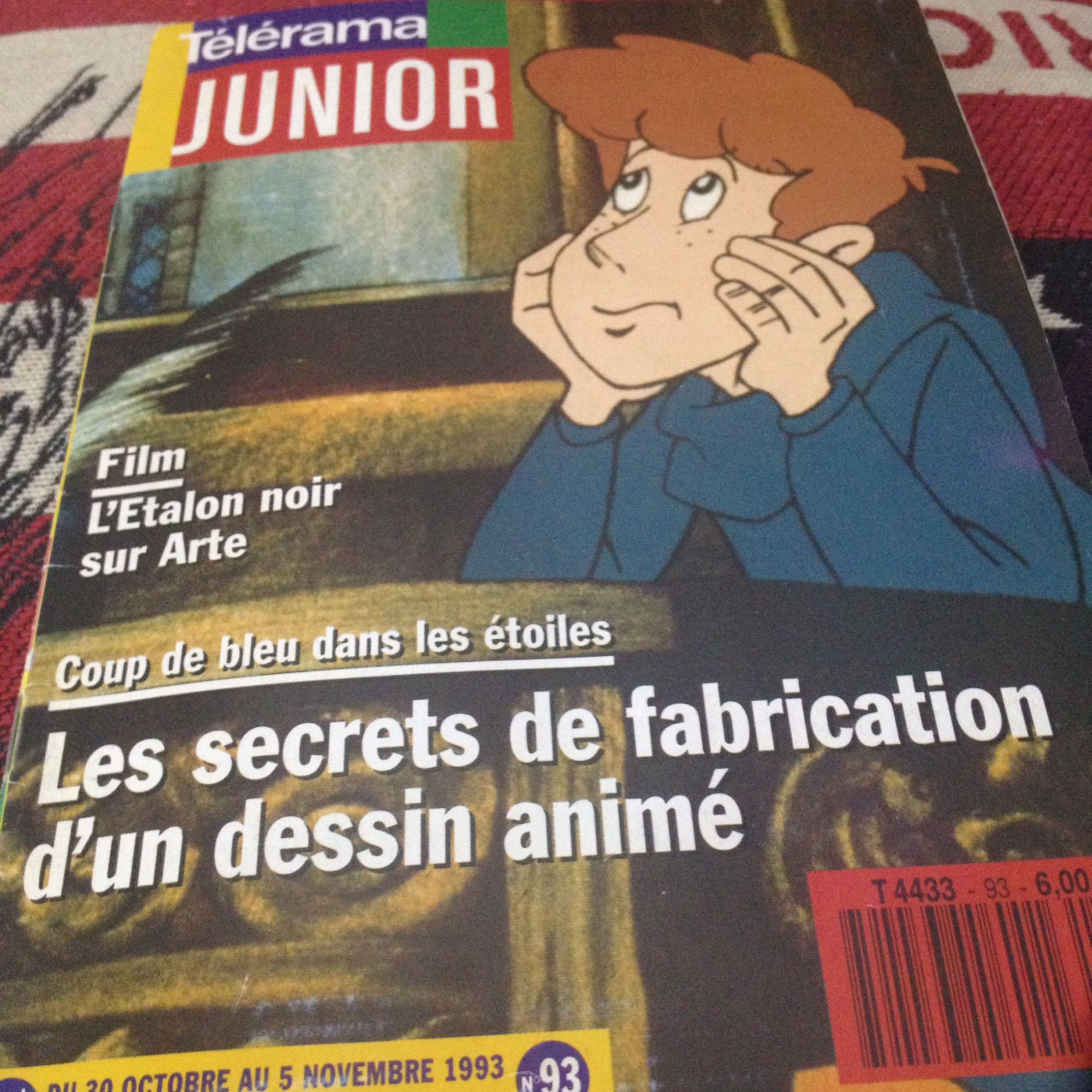 Telerama Junior N 93 L Etalon Noir Les Secrets De Fabrication D Un Dessin Anime Frequenstar L Homme De Tautavel Rakuten