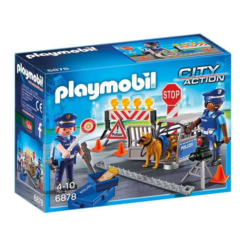 Playmobil City Action 6878 - Barrage De Police