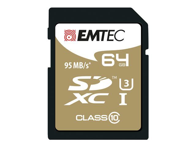 EMTEC SpeedIN' Carte mémoire flash UHS Class 3 / Class10 SDXC UHS I