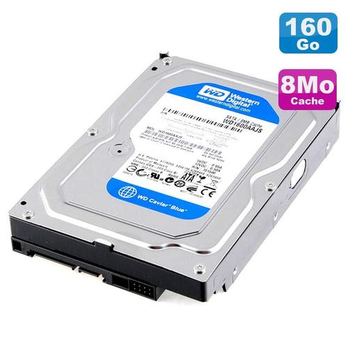 Disque Dur 160Go Sata 3.5" Western Digital Caviar Blue Wd1600Aajs-75M0A0 7200 8Mo