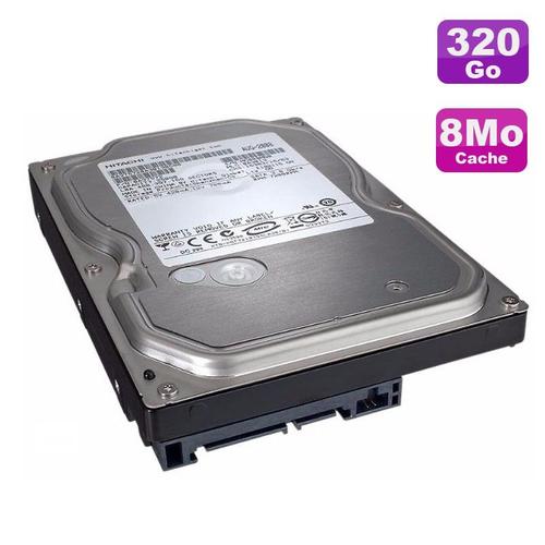 Disque Dur 320Go Sata 3.5" Hitachi Deskstar 7K1000.B Hdt721032Sla360 7200Rpm 8Mo