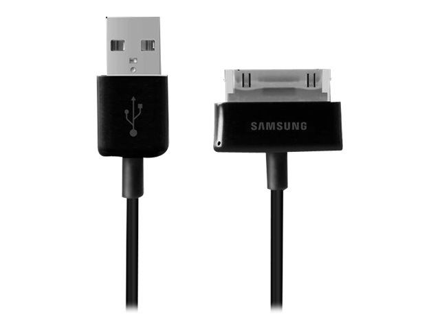 Samsung ECC1DP0UBE - Câble de chargement / de données - USB (M) pour connecteur à 30 broches de station d'accueil Samsung (M) - 1 m - noir - pour Galaxy Tab, Tab 10.1, Tab 10.1N, Tab 10.1V, Tab...