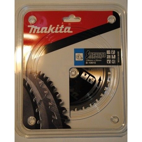 Lame de Scie Circulaire Carbure Métal Makita B 10615 Ø 136mm x 20mm 30 Dents