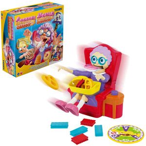 TOMY Jeu de Société Mamie Goinfron T72465ML Jouet Enfant Jeu Rigolo pour Groupes Cadeau Anniversaire Idéal Jeu D'adresse Adapté au +
