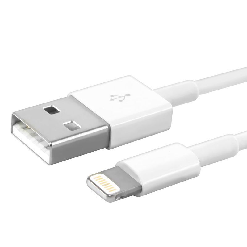 Câble Lightning 8-Pin / USB 2.0 d'origine Apple Blanc 1m [100% Original Officiel] OEM MD818ZM/A Pour iPhone XS/XS Max/XR/X/8 Plus/8/7 Plus/7/6S Plus/6S/6/5C/5S/SE iPad Mini/Air/4/Pro iPod Touch 5 & 6