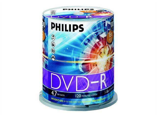 Philips DM4S6B00F 100 x DVD R 4.7 Go 120 minutes 16x spindle