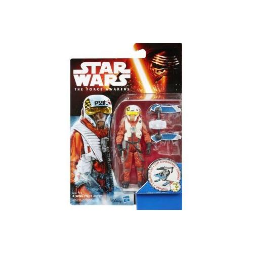Star Wars The Force Awakens : Snow / Desert Wave 2 - X - Wing Pilot Asty 10Cm