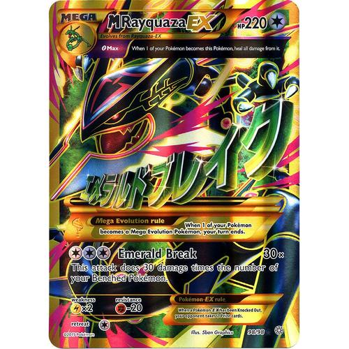 Carte Pokemon Mega M Rayquaza Ex Pv2 98 98 Full Art Holo Origines Antique Xy7 Rakuten