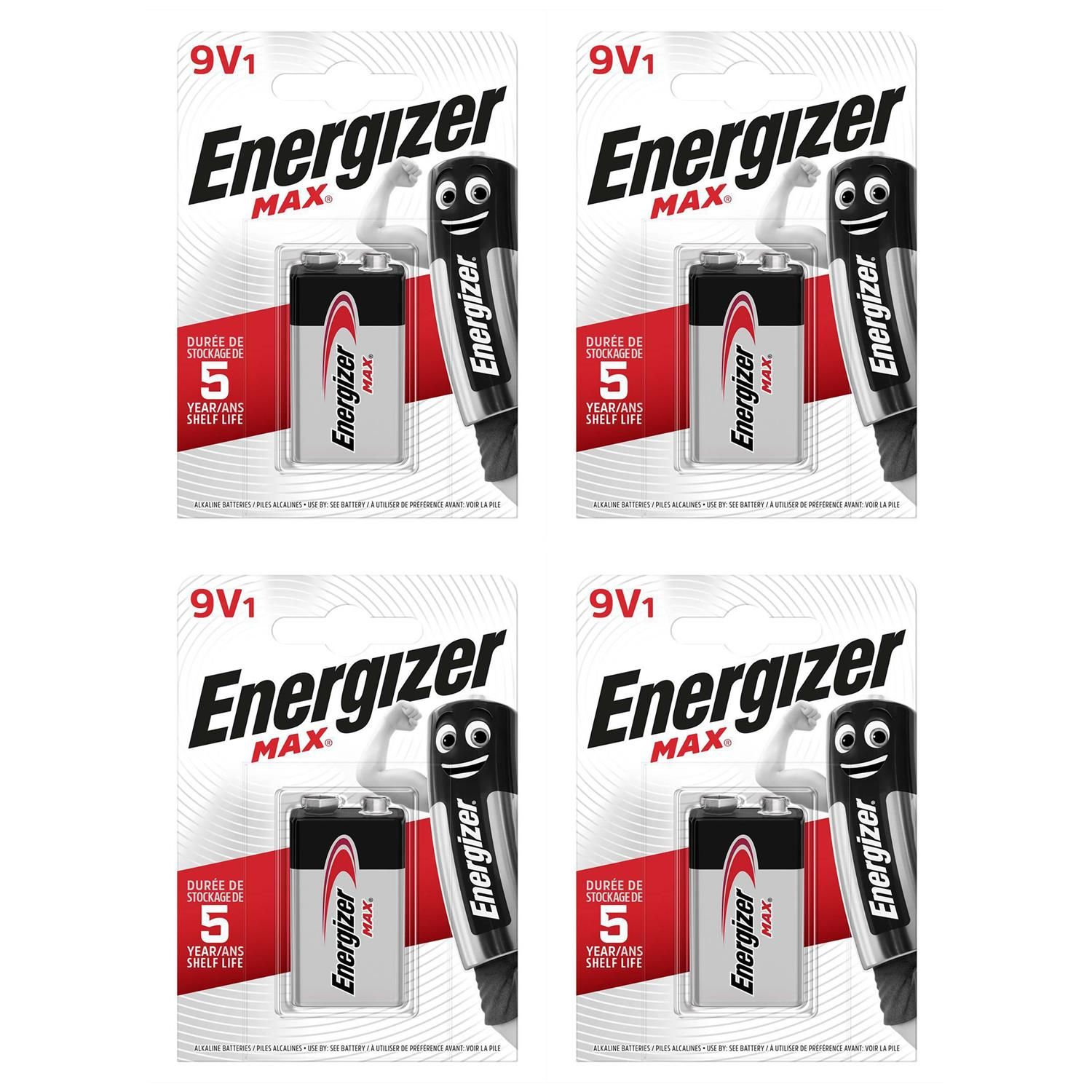 Energizer Lot de 3 Blisters Pile alcaline MAX 9 V / 6LR61 / E Block - vue 2