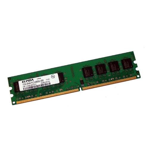 1Go Ram Elpida Ebe11Ud8Ajwa-8G-E 240-Pin Dimm Ddr2 Pc2-6400U 800Mhz 2Rx8 Cl6