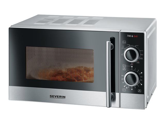 SEVERIN MW 7874 Four micro ondes grill 20 litres 700 Watt inox brossé