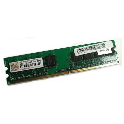 1Go Ram Transcend Jm800Qlu-1G Dimm Ddr2 240-Pin Pc2-6400U 800Mhz 1Rx8 Cl5