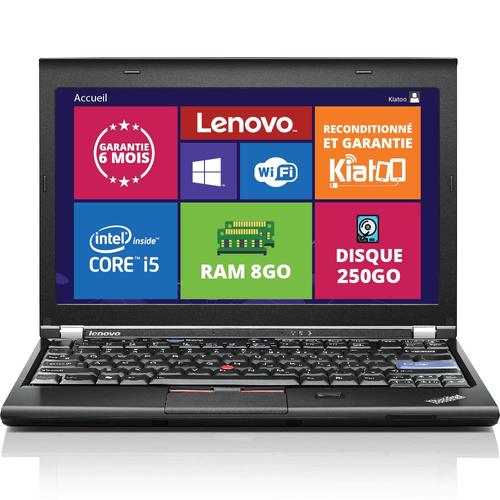 Pc Lenovo Thinkpad X220 Intel Core I5 2520M 2.5Ghz 8Go 250Go Hdd 12.5 Microsoft Windows 7