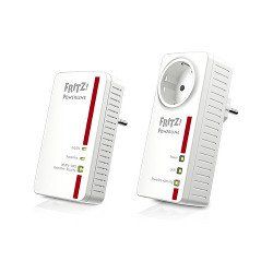 AVM FRITZ!Powerline Kit d'adaptation pour courant porteur 1GbE HomePlug AV HPAV 2.0 IEEE 1901 Branchement mural pack de 2 - vue 2
