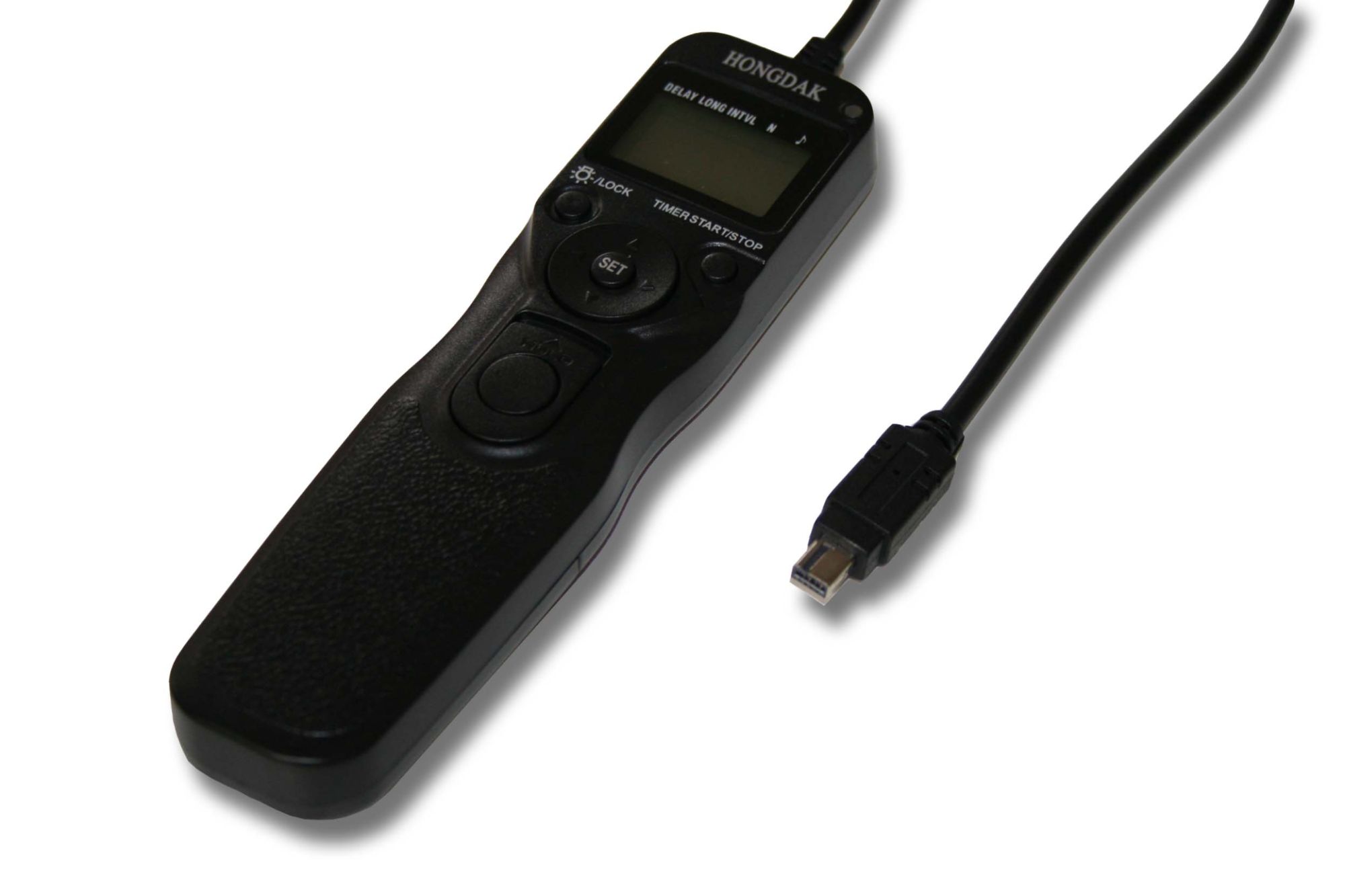 vhbw Télécommande déclencheur avec câble compatible avec Nikon D5300 DSLR, D5500, D600, D610, D7000, D7100, D7200 appareil photo+ minuterie